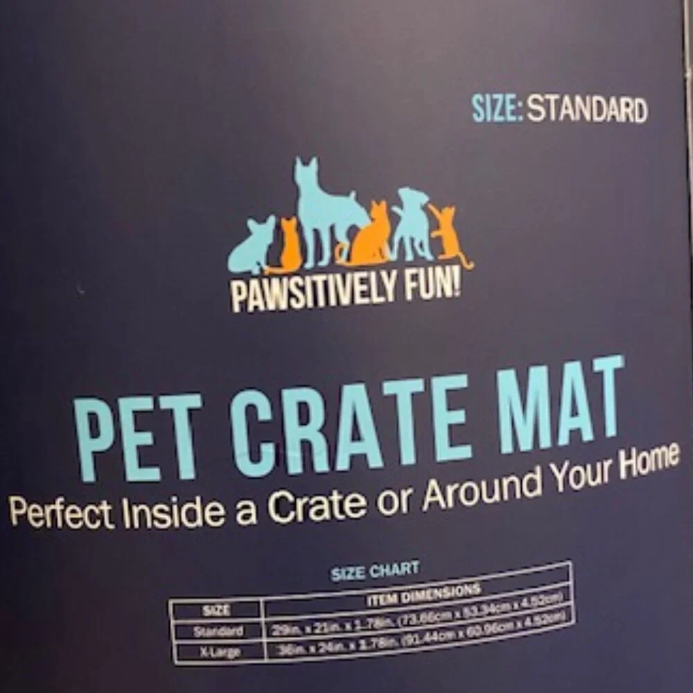 1 PAWSITIVELY FUN! PET CRATE MAT *Size: Small* *Standard*